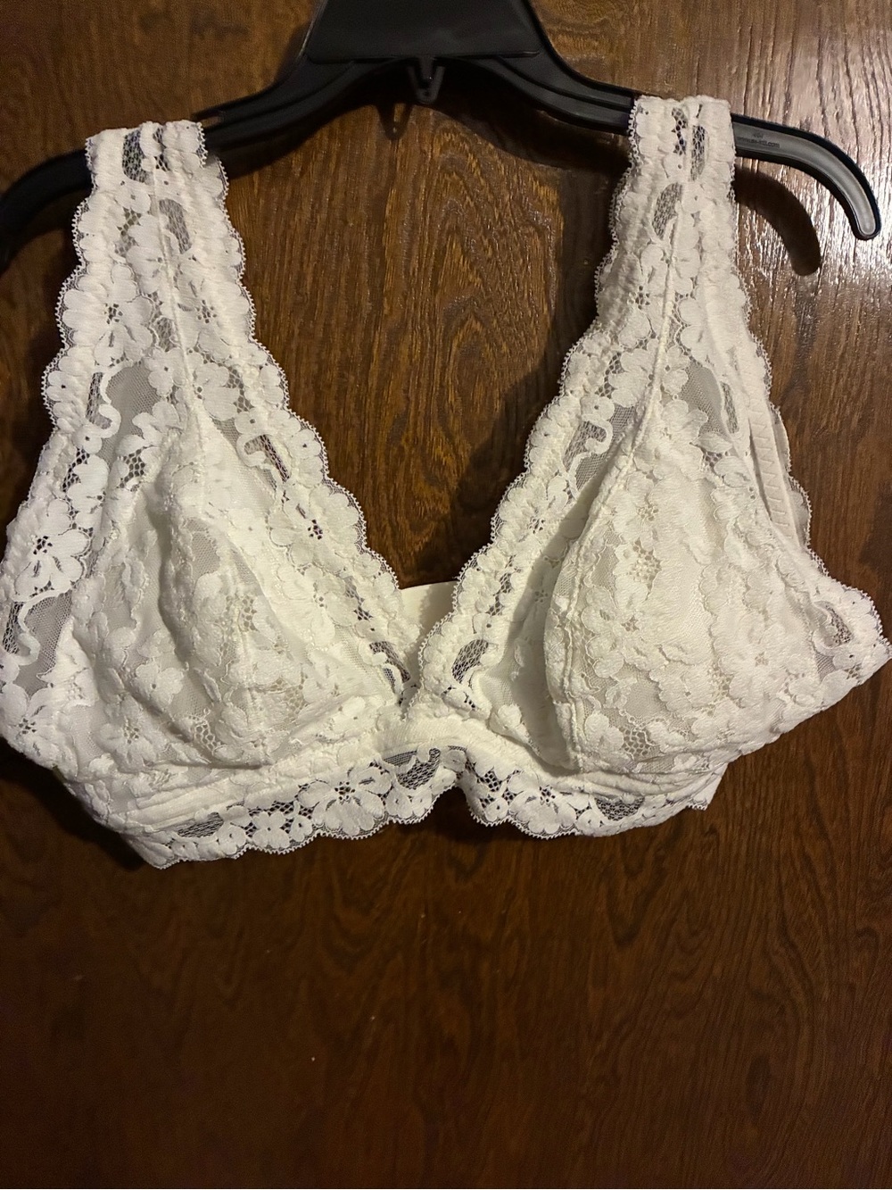 aerie White Lace Unlined Bralette